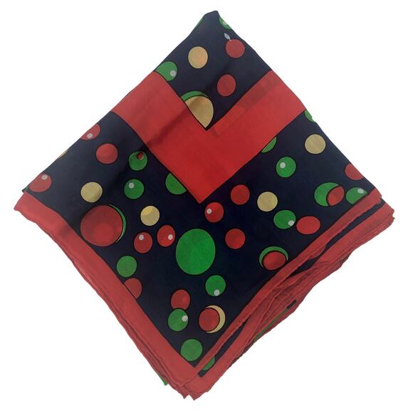 Multicolor Circle Olive Scarf - Picture 7 of 8